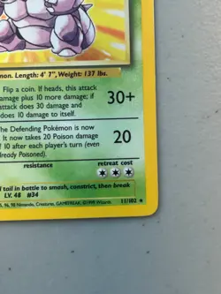 Nidoking – Pokemon Base Set - Unlimited - 11/102 – Holo rare – LP - Image 4