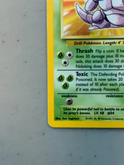 Nidoking – Pokemon Base Set - Unlimited - 11/102 – Holo rare – LP - Image 5
