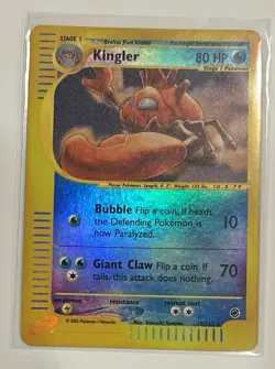 Kingler 15/165 e-Reader Reverse Holo Rare | Expedition Pokemon TCG | LP - Image 1