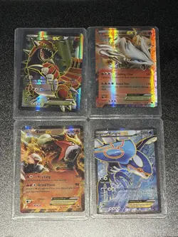 Pokemon EX Lot Kyogre EX Groudon EX Reshiram EX Entei EX Ultra Rare Holo - Image 1
