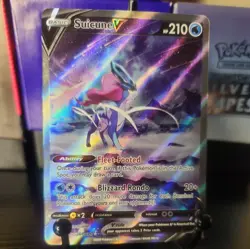 2023 Pokemon Crown Zenith Suicune V Galarian Gallery GG38/GG70 Rare Holo - Image 1