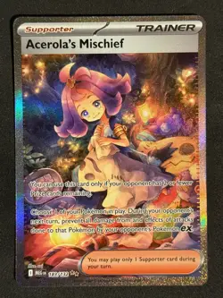 ACEROLA'S MISCHIEF 183/132 SPECIAL ILLUSTRATION RARE MEGA EVOLUTION POKEMON NM/M - Image 1
