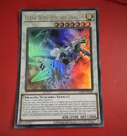 Konami Yu-Gi-Oh! Clear Wing Synchro Dragon Ultra Rare Foil 1st LEDD-ENC29 - Image 1