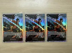 Lot Of 3: Kin'emon OP16-082 SR The Time of Battle Foil English One Piece - Image 1