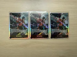 Lot Of 3: Kin'emon OP16-082 SR The Time of Battle Foil English One Piece - Image 3