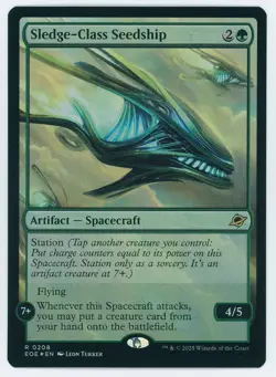 Sledge-Class Seedship Foil 0208 EOE NM/MT [Edge of Eternities:MTG] - Image 1
