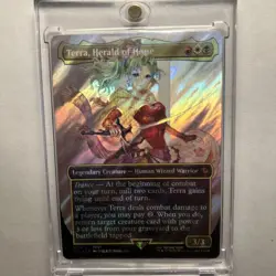 Terra, Herald of Hope (Borderless) (Surge Foil) Commander: Final Fantasy Foil - Image 1