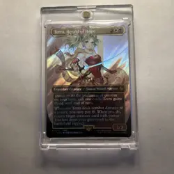 Terra, Herald of Hope (Borderless) (Surge Foil) Commander: Final Fantasy Foil - Image 4