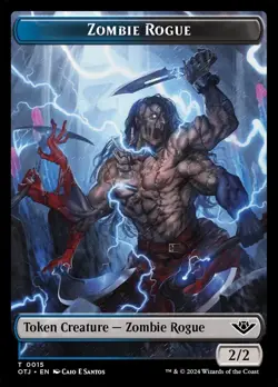 4x Zombie Rogue / Plot double-sided Token - NM - Outlaws of Thunder Junction - Image 1