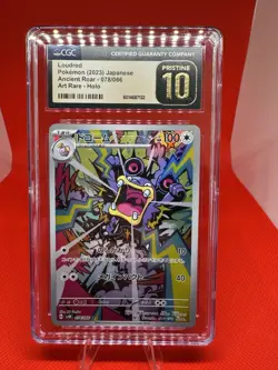 CGC Pristine 10 Loudred Art Rare Holo 078 SV4K Ancient Roar Pokemon TCG (JPN) - Image 1