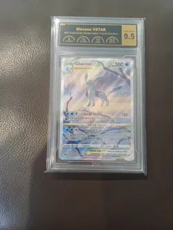 PCG 9.5 Glaceon VSTAR GG40/GG70 Full Art Crown Zenith: Galarian Gallery Pokemon - Image 1
