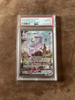 Pokemon Espeon VMAX 270/264 Alt Art Fusion Strike PSA 10 Gem Mint - Image 1