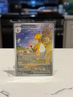 Pokemon ME04: Chaos Rising Ampharos Illustration Rare Holo #090/086 - MINT - Image 1
