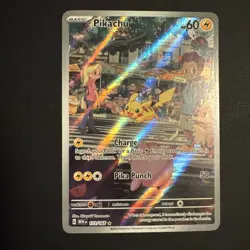 Pikachu #173/165 Holo 2023 Pokemon SV Scarlet & Violet 151 Illustration Rare nm - Image 1