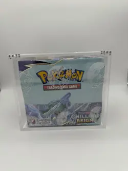 Chilling Reign Pokemon TCG Booster Box 36 Packs New Factory Sealed + Acrylic Box - Image 1