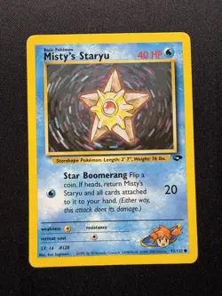 Misty's Staryu 92/132 Gym Challenge Set Pokemon Card - Image 1