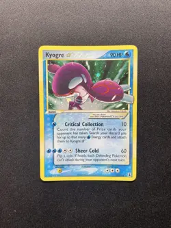 Kyogre Goldstar 112/113 ENGLISH -Ex Delta Species Holo Rare Pokemon TCG - SWIRL - Image 1