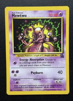 Pokemon Card Mewtwo Promo 14 WOTC NM - Image 1