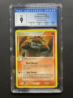 Camerupt 4/107 Reverse Holo EX Deoxys Stamped Pokemon CGC 9 - Image 1