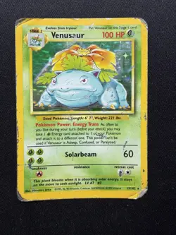 1999 Pokemon Base Set Venusaur Holo 15/102 - Image 1