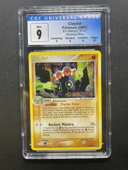 Claydol 5/107 Reverse Holo EX Deoxys Stamped Pokemon CGC 9 - Image 1