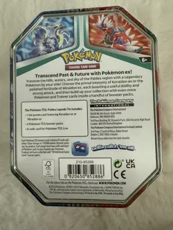 Pokemon Paldea Legends Tin x4 Booster Packs + Koraidon EX Promo FACTORY SEALED - Image 2
