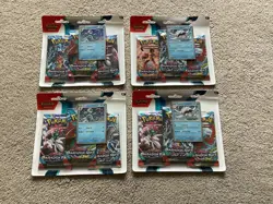 4 x Pokemon TCG Paradox Rift Triple Blisters 2 Arctibax & 2 Cetitan Sealed New - Image 1