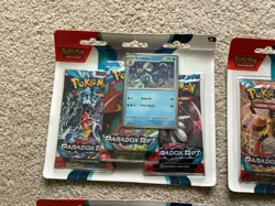 4 x Pokemon TCG Paradox Rift Triple Blisters 2 Arctibax & 2 Cetitan Sealed New - Image 4
