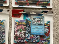 4 x Pokemon TCG Paradox Rift Triple Blisters 2 Arctibax & 2 Cetitan Sealed New - Image 5
