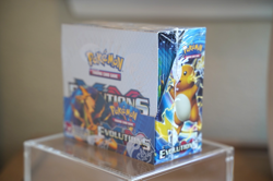 Pokemon XY Evolutions Booster Box Factory Sealed 36 Packs 2016 w Acrylic Case - Image 2