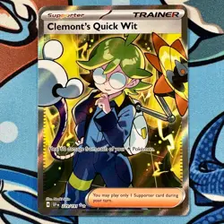 Clemont's Quick Wit 229/191 Ultra Rare Pokemon Surging Sparks - SSP ENG - Image 2