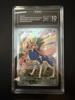 TAG 10 Zacian 100/094 - Pokemon Phantasmal Flames - Illustration Rare - Image 1