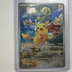 Pokemon Pikachu Black Star Promo Holo SVP 027 ENG 60HP Adventuring Together - Image 1