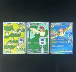 Pokemon TCG Obsidian Flames Pidgey/Pidgeotto/Pidgeot ex Holo Lot 3 IR - Image 1