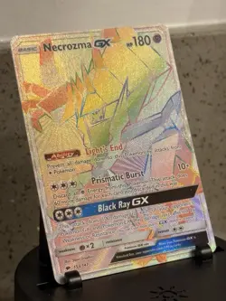 Necrozma GX Full Art Rainbow 153/147 SM Burning Shadows Pokemon TCG NM - Image 1