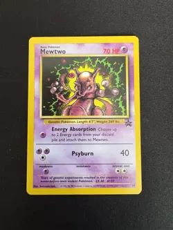 Mewtwo #14 - WotC Black Star Movie Promo - Pokemon TCG - 1999 NEAR MINT - Image 1