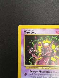 Mewtwo #14 - WotC Black Star Movie Promo - Pokemon TCG - 1999 NEAR MINT - Image 2