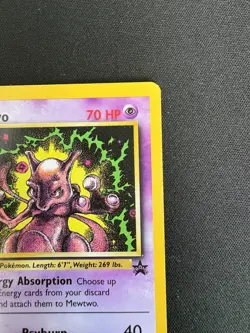 Mewtwo #14 - WotC Black Star Movie Promo - Pokemon TCG - 1999 NEAR MINT - Image 3