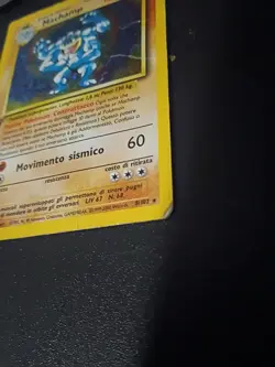 Pokemon TCG • Italian Machamp 8/102 - Base Set 1st Edition Holo • HP/Damaged - Image 3