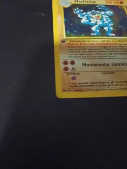 Pokemon TCG • Italian Machamp 8/102 - Base Set 1st Edition Holo • HP/Damaged - Image 4