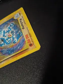 Pokemon TCG • Italian Machamp 8/102 - Base Set 1st Edition Holo • HP/Damaged - Image 5