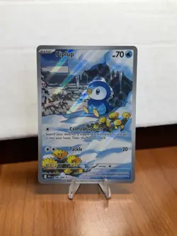 Pokemon Piplup 098/094 Illustration Rare IR Full Art English Near Mint - Image 1