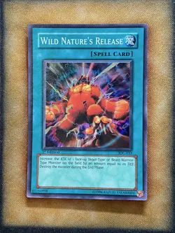 Yugioh Wild Nature’s Release IOC-033 Super Rare 1st Ed NM - Image 1
