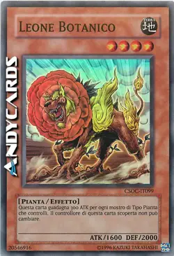 Leone Botanico ☻ Super Rara ☻ CSOC IT099 ☻ YUGIOH ANDYCARDS - Image 1