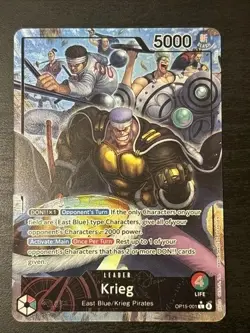One Piece TCG - Don Krieg Alt Leader English - OP15-001 - Kami's Island - Image 1