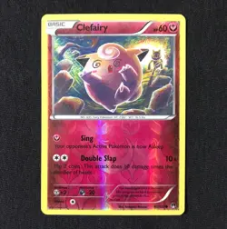 Clefairy 81/122 XY Breakpoint Reverse Holo Pokemon Card Tomokazu Komiya NM - Image 1