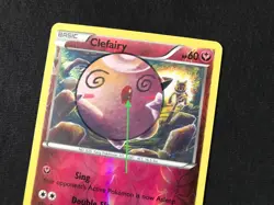 Clefairy 81/122 XY Breakpoint Reverse Holo Pokemon Card Tomokazu Komiya NM - Image 2