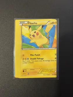 MISCUT ERROR Pikachu 50/149 Common BW Boundaries Crossed Pokemon Card NM - Image 1