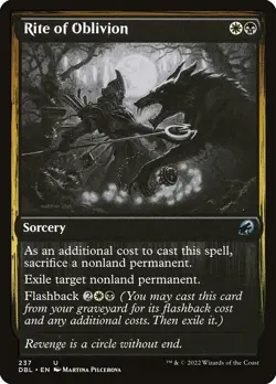 [MTG] Rite of Oblivion (237) (DBL) LP-HP - Image 1