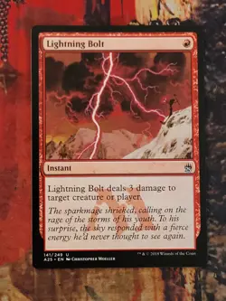 MTG Card: Lightning Bolt (Masters 25) - Image 1